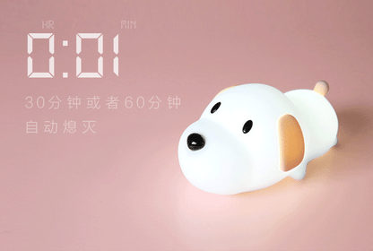 Dimmable Led Night Light Lamp Touch Silicone Puppy Cartoon For Baby Children Kids Gift Bedside Bedroom Living Room Decoration