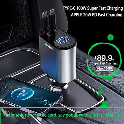 Metal car charger 100W